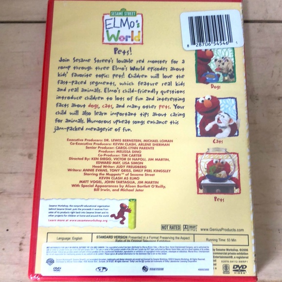Sesame Street Elmo’s World Pets! DVD - Picture 2 of 2